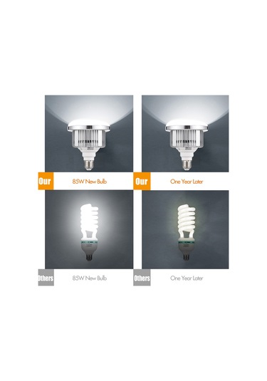 85 W Led Ampul 3200k-5500k Fotoğraf Lambası Ampul Enerji Beyaz Beyaz