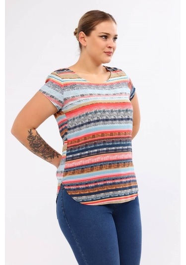 Viskon Kısa Kol Tişört (532253495)