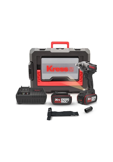 Kress KUB30.2 20 V/4.0 AH Li-ion Çift Akülü 300NM Kömürsüz Şarjlı Somun Sıkma