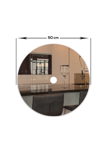 Ayna Avize Göbeği | Bronz Ayna | Çap50Cm