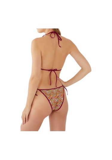 Missoni Çizgili Üçgen Bikini Seti Çok Renkli