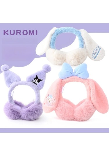 Elmpaly Kuromi Mor Kapaklı Kulaklık 1 Veya 2li Seçenekler Seyahat Kamp