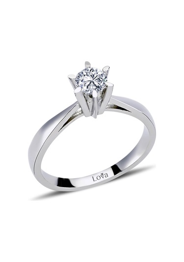 Lova G 0,40 Karat Pırlanta Tektaş Yüzük - HRD Sertifikalı