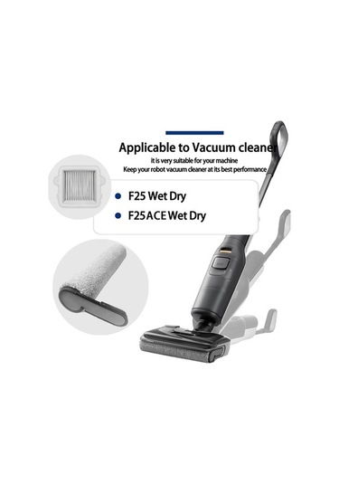 Flybuy Roborock F25/f25 Ace/f25 Ace Combo/f25 Alt/f25 Combo/f25 Lt/f25 Rt Yedek Parça Rulo Toz Fırça Filtresi Uyumludur