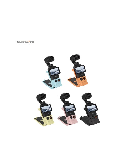 Yaozixa Sunnylife Osmo Pocket3 Manyetik Tutucu 761v2: 1/4" Bağlantı, İki Ayar Çıkışlı Ve Soğuk Ayaklı Dış Mekan Fotoğraf Ekipmanı Mavi