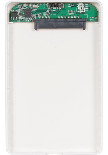 Mufunye 2.5 İnç Sata Hdd/ssd Dış Disk Kutusu - Usb 3.0 Arayüzü, Araçsız Montaj, Abs Kasa Beyaz