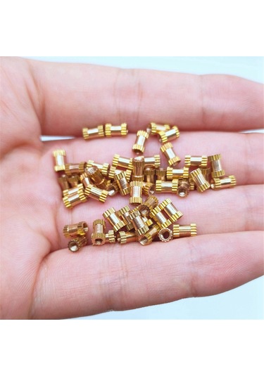 Nayomiglow 520 Adet M2 M2.5 M3 Metrik Dişi Dişli Yivli Pirinç Dişli Ekleme Gömülü Somun Çeşitleri Kiti Diğer