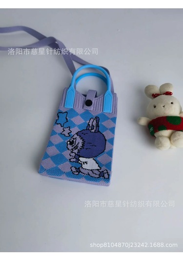 Yaz Sıcak Satış Sezon Örme Küçük Kare Çanta Kaliteli Çanta Crossbody Cep Lake Blue Chasing Xıngx Little Devil Mavi