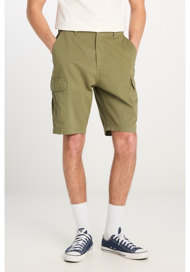 Lee Regular Fit Erkek Cargo Denim Şort L71ja4897g54 Haki