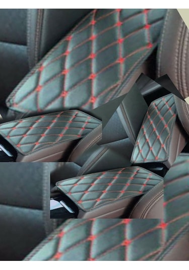 Megane Symbol Uyumlu Araç,araba,oto Kolçak Minderi Kırmızı