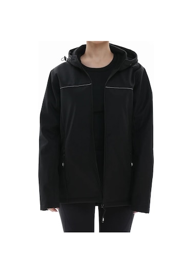 Softshell Mont Beyaz Biyeli Siyah