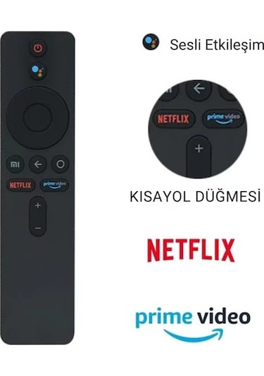 Polham Xiaomi Mi Tv Stick İle Uyumlu Uzaktan Kumanda, Android Tv Box İçin Uzaktan Bluetooth Kumanda
