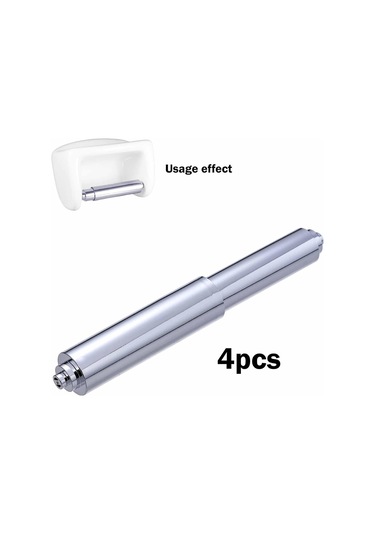 Suntek 4x Tuvalet Kağıdı Tutucu Yaylı Rulo Yardımcı Esnek Gümüş