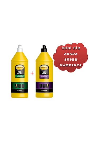 Farecla G3 Extra Pasta 1 L ve Farecla G3 Wax Cila 1 L