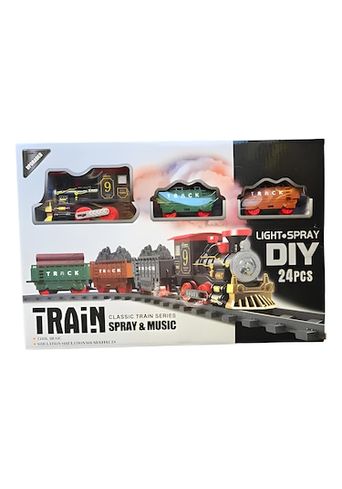 Işıklı Klasik Buharlı Tren - 24 Parça