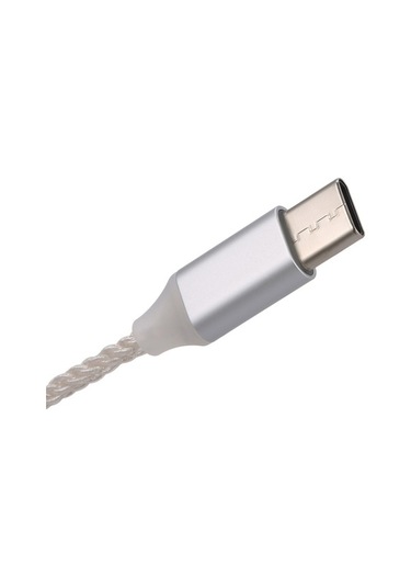 Sandwich 3.5mm Ses Kablosu Xiaomi Cihazlar İçin Gümüş Tip-c Erkekten Dişiye, Güçlü Bağlantı, Dayanıklı