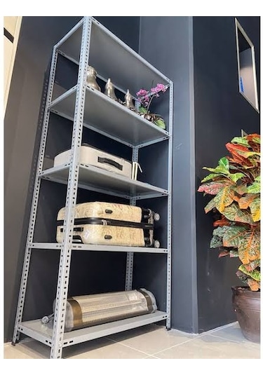 43x93 5 Katlı Çelik Raf & Depo Rafı & Ardiye Rafı & İstif Rafı