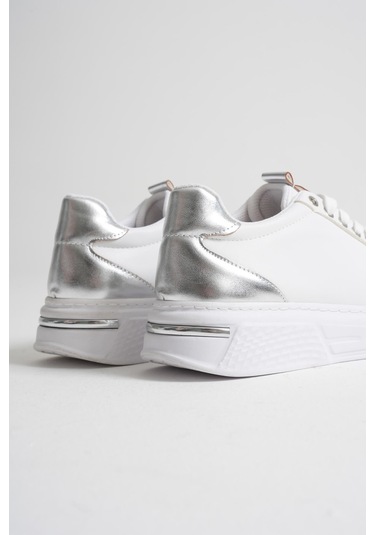 Kocadal Kocadal Vega Gümüş Detaylı Beyaz Kadın Spor Ayakkabı Muhtelif
