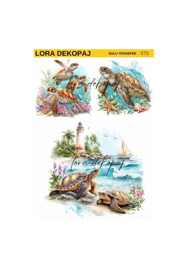 Lora Dekopaj Sulu Transfer Kağıdı - 572 25x35 Cm