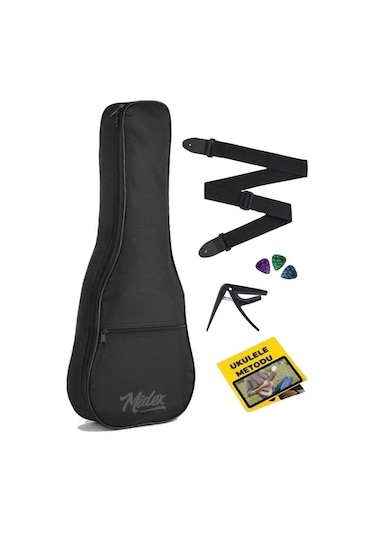Midex Cs-21a Soprano Ukulele Kılıfı Askı Capo Pena