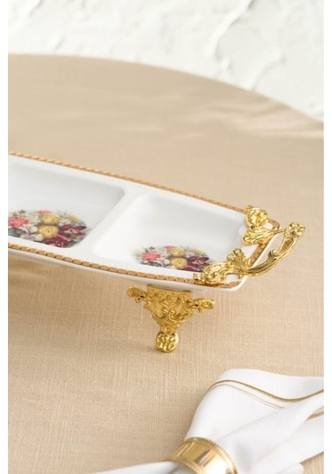 Karaca Crown Dekoratif 3'lü Çerezlik 37,5X14,6X8 cm