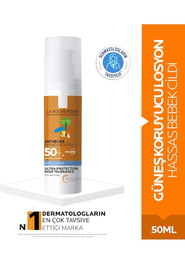 La Roche Posay Anthelios Lait Bebek Güneş Losyonu SPF50+ 50 ML
