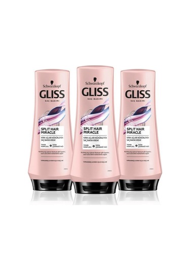 Gliss Split Hair Miracle Saç Kremi 360 ML x 3 Adet