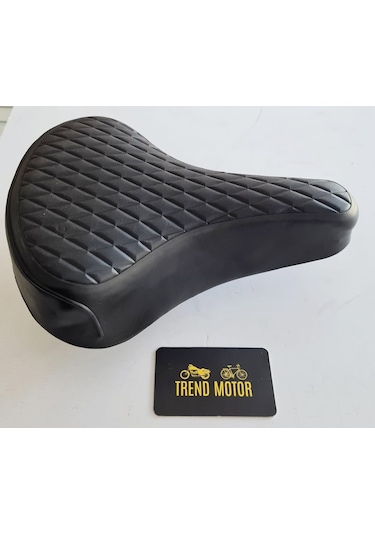 Bisiklet Sele Koltuk Geniş Model Yaylı - Siyah