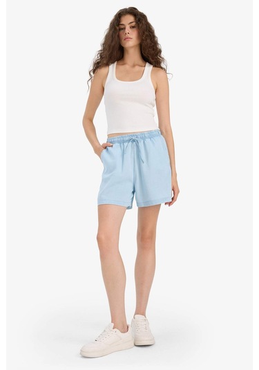DeFacto Yüksek Bel Tensel Şort D8246AX25SMNM85