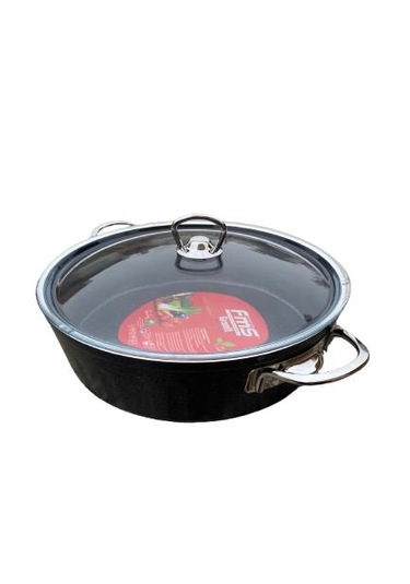 Fms Basık 24 Cm Granit Tencere Gri