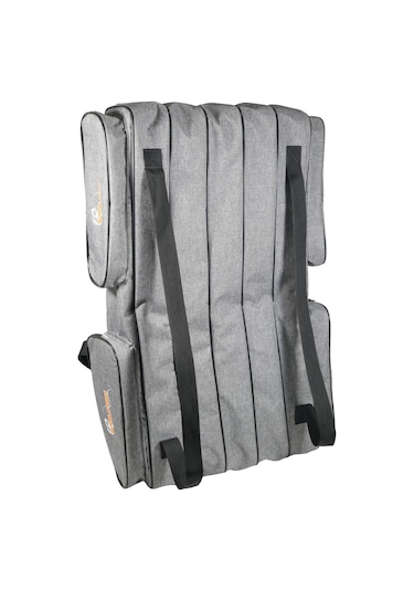 Wolfish 5 Gözlü 150 Cm Olta Çantası Gri 4 Cepli