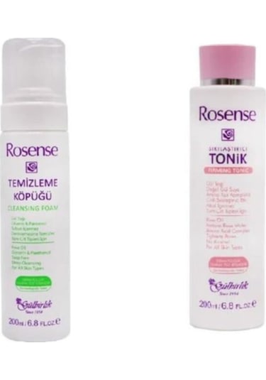 Rosense Temizleme Köpüğü 200 ML + Rosense Sıkılaştırıcı Tonik 200 ML