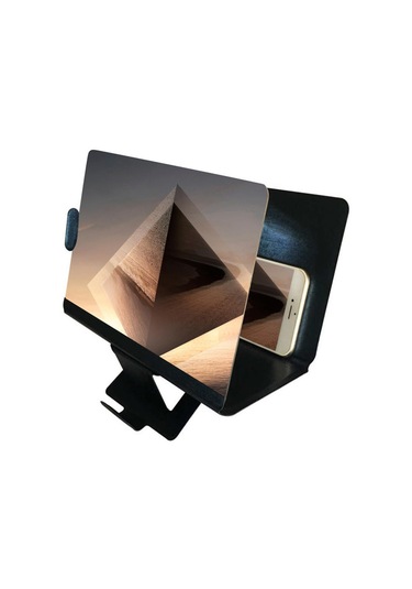 İnç Masaüstü Hd Telefon Ekran Büyüteç Video Büyütme Amplifikatör Standı Tutucu -