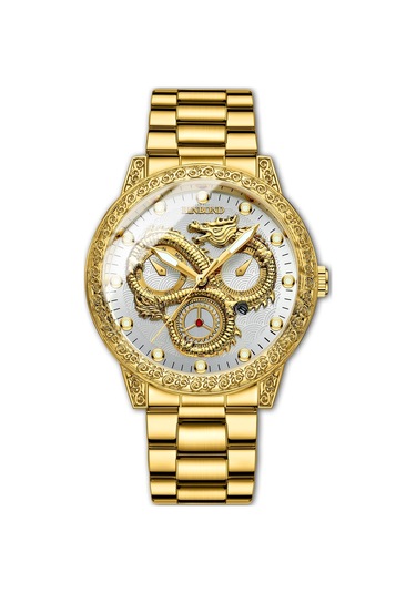 Sones Yazole 350 Üç Gözlü Erkek Spor Saati Kuvars Saat Beyaz Tepsi Siyah Kemer