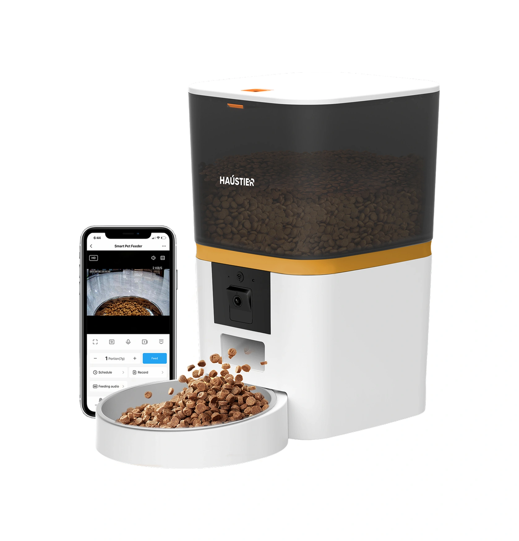 Haustier Qq009 1080p Fhd Kameralı, Akıllı Kedi Mama Kabı