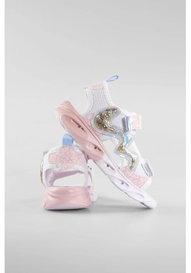 Vicco Legendy 332.p25y.179 Kız Çocuk Işıklı Sandalet Beyaz 26-30 Beyaz