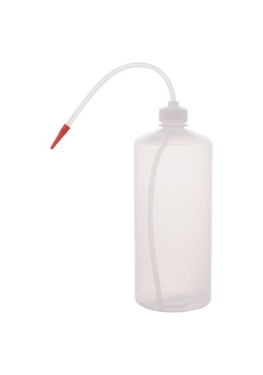 Borox Piset PE Plastik Uzun Form Şeffaf Renkli Yıkama Şişesi 1 L