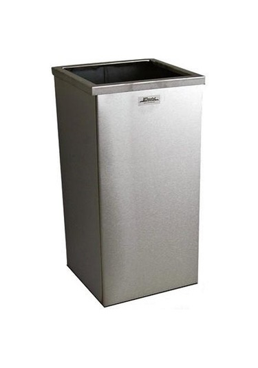 Arı Metal 1339 Çemberli Paslanmaz Çöp Kovası Dikdörtgen 54 Lt