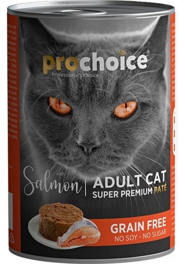 Pro Choice Adult Somonlu Kedi Konservesi Pate 400 Gr 12 Ad