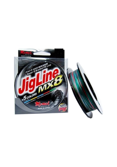 Momoi Jigline Mx8 0.18mm 300mt. Multicolor İp Misina