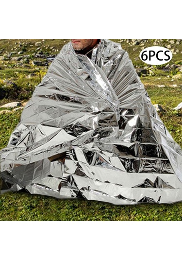 Homyl 6 Parça Hayatta Kalma Battaniyesi Kompakt Uzay 130x210cm Arjantin Gri