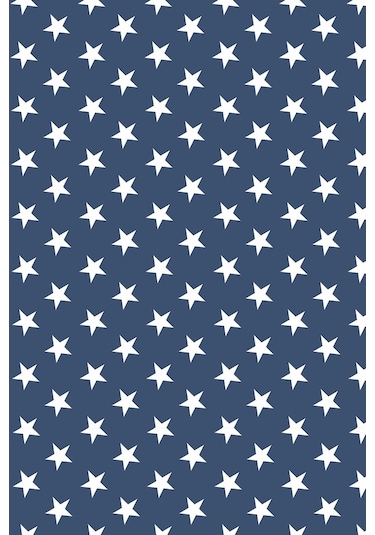 Premier Home Yıldız Desenli Fon Perde Lacivert 170 Lacivert