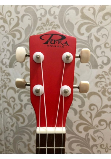 Puka Soprano Kırmızı Renk Ukulele