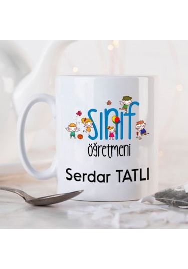 Kişiye Özel Erkek Sınıf Öğretmeni Kupa Bardak Ha10