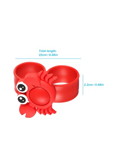 Xindoker Çocuklar İçin Silikon Kordonlu Doğal Yağlı Kovucu Bilezik - Dış Etkinliklerde Komik Desenli Uygun Beden Koru