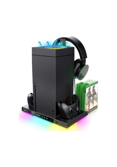 İpega Xbox Series X Smart 8in1 Rgb Işıklı Soğutucu Fanlı Şarj Standı