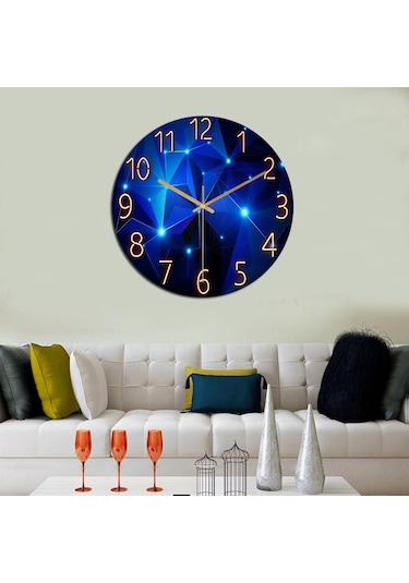 Homyl Modern Asılı Duvar Saati Sessiz Sigara Geçişli D D