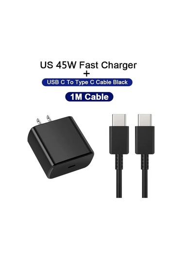 Henruisi45w Pd Usb C Şarj Aleti - Samsung Galaxy Uyumlu S24/s23/s22 Ultra Hızlı Şarj Adaptörü Ukdistribütör Garantili