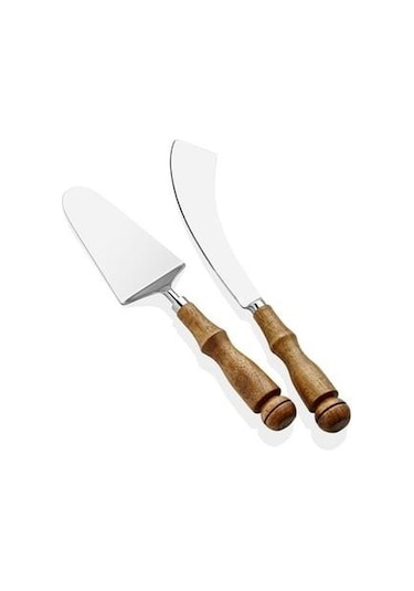 The Mia Woody Pasta Servis Takımı 2 Parça Kahverengi