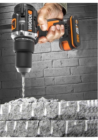 Worx Wx352.9 20volt Kömürsüz Profesyonel Şarjlı Darbeli Matkap A